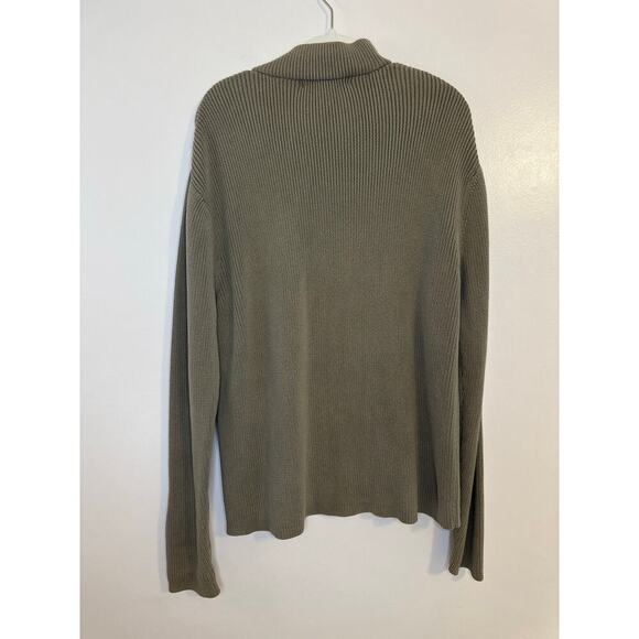 Vintage Y2K 90s Banana Republic Mens Half Zip Granpacore Preppy Sweater Large - Picture 2 of 5